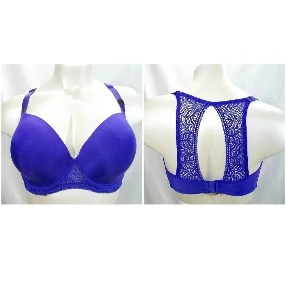 34DDD Paramour 115011 Felina Carolina Seamless Bra‎ Blue NWT